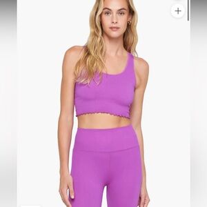 Spiritual Gangster Workout Set - Leggings and Crop Tank Top with built in bra